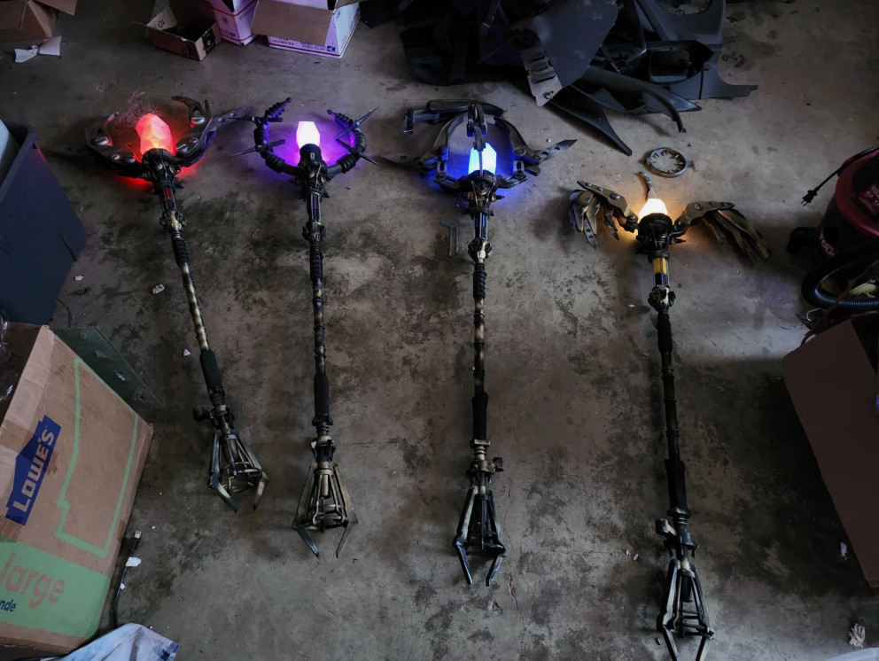Call Of Duty Black Ops Zombies 3D Printed Elemental Staffs