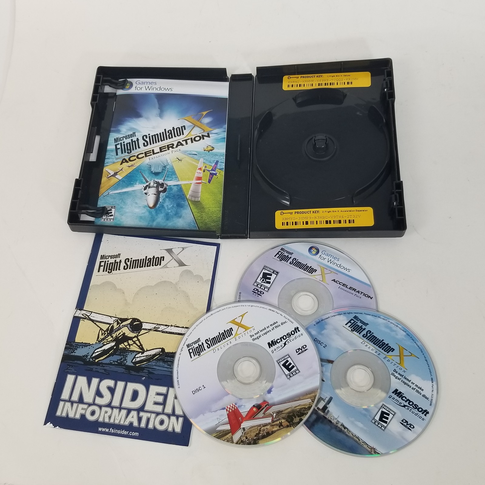 Microsoft Flight Simulator X Gold Edition PC Game 2006 Complete w/ Keys