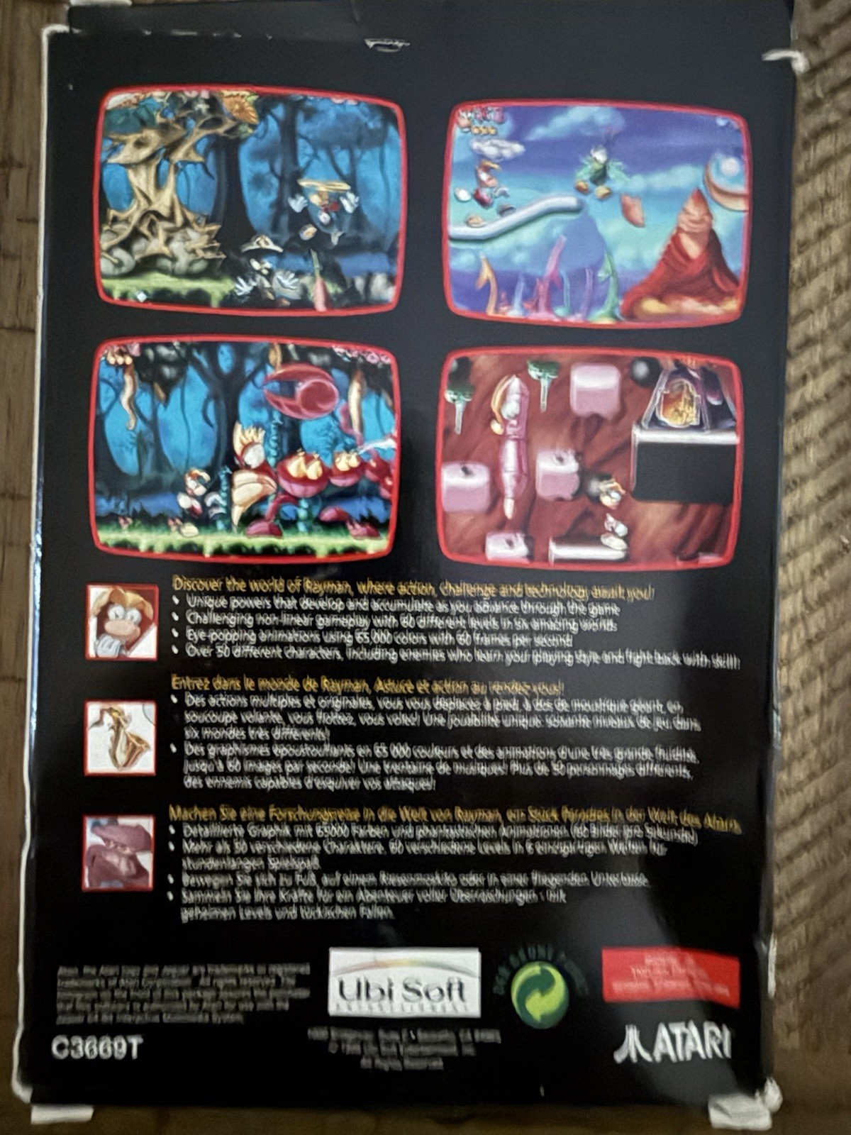 Rayman (Atari Jaguar, 1995) CIB
