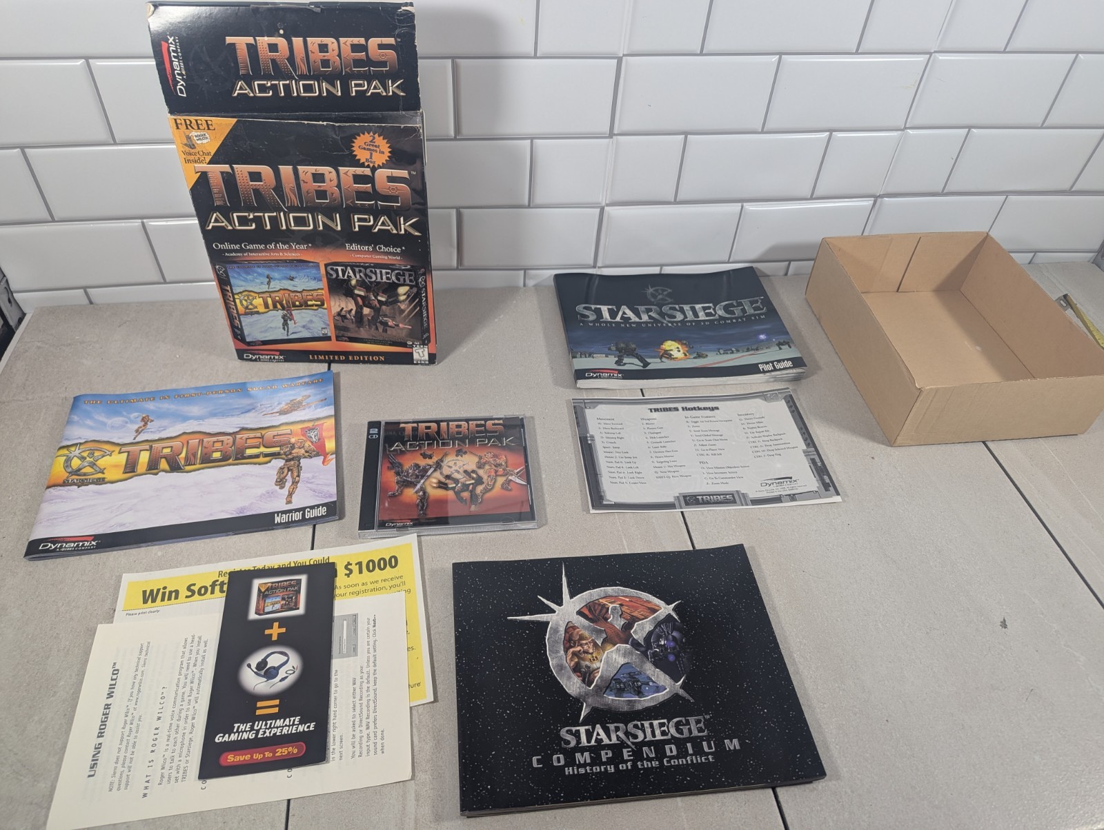 TRIBES: ACTION PAK PC CD-ROM GAME STARSIEGE WIN Limited Edition Big Box 2 Disc