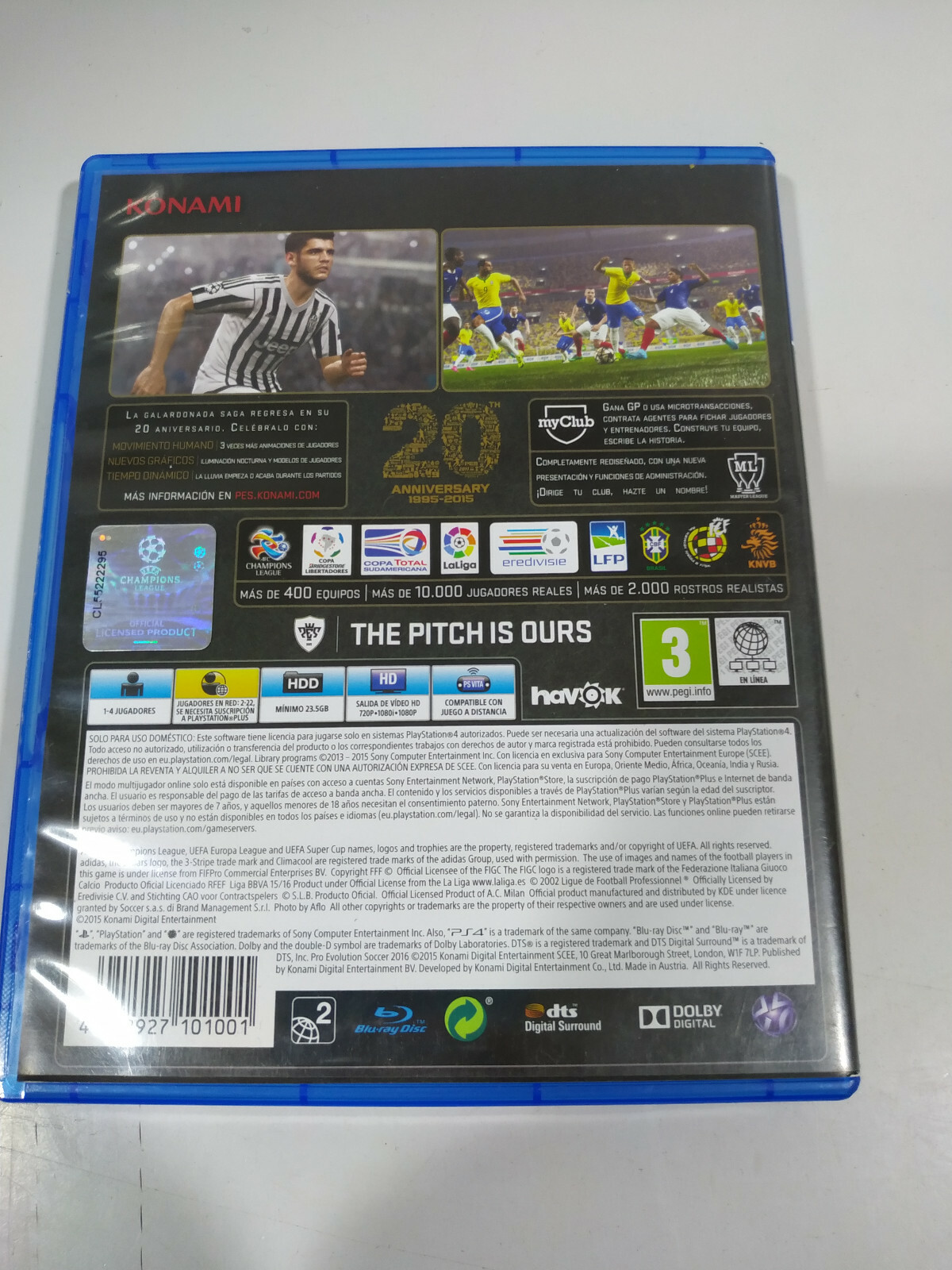Pes 2016 Pro Evolution Soccer Konami Neymar Juego Ps4 Edicion España Pal 3t Esp