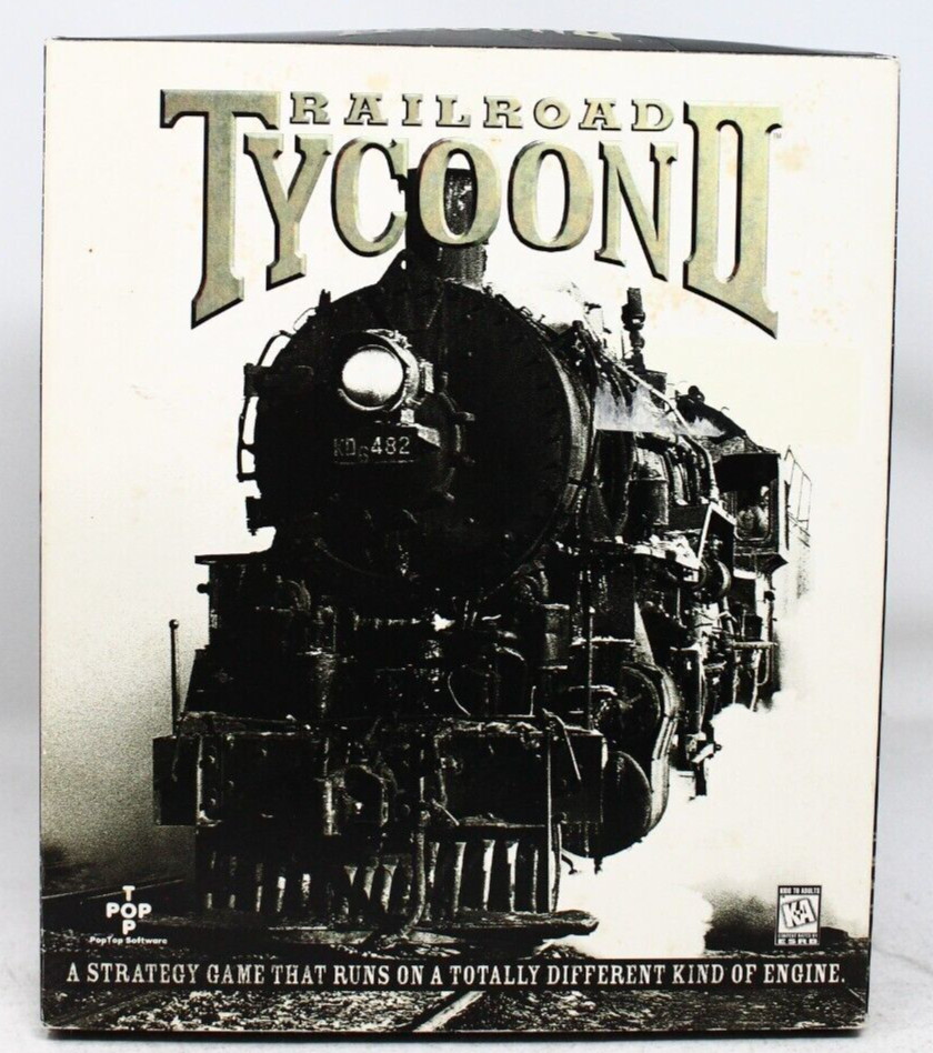 Railroad Tycoon II Big Box PC Game 1998 Train Strategy Game Open Box New-See des