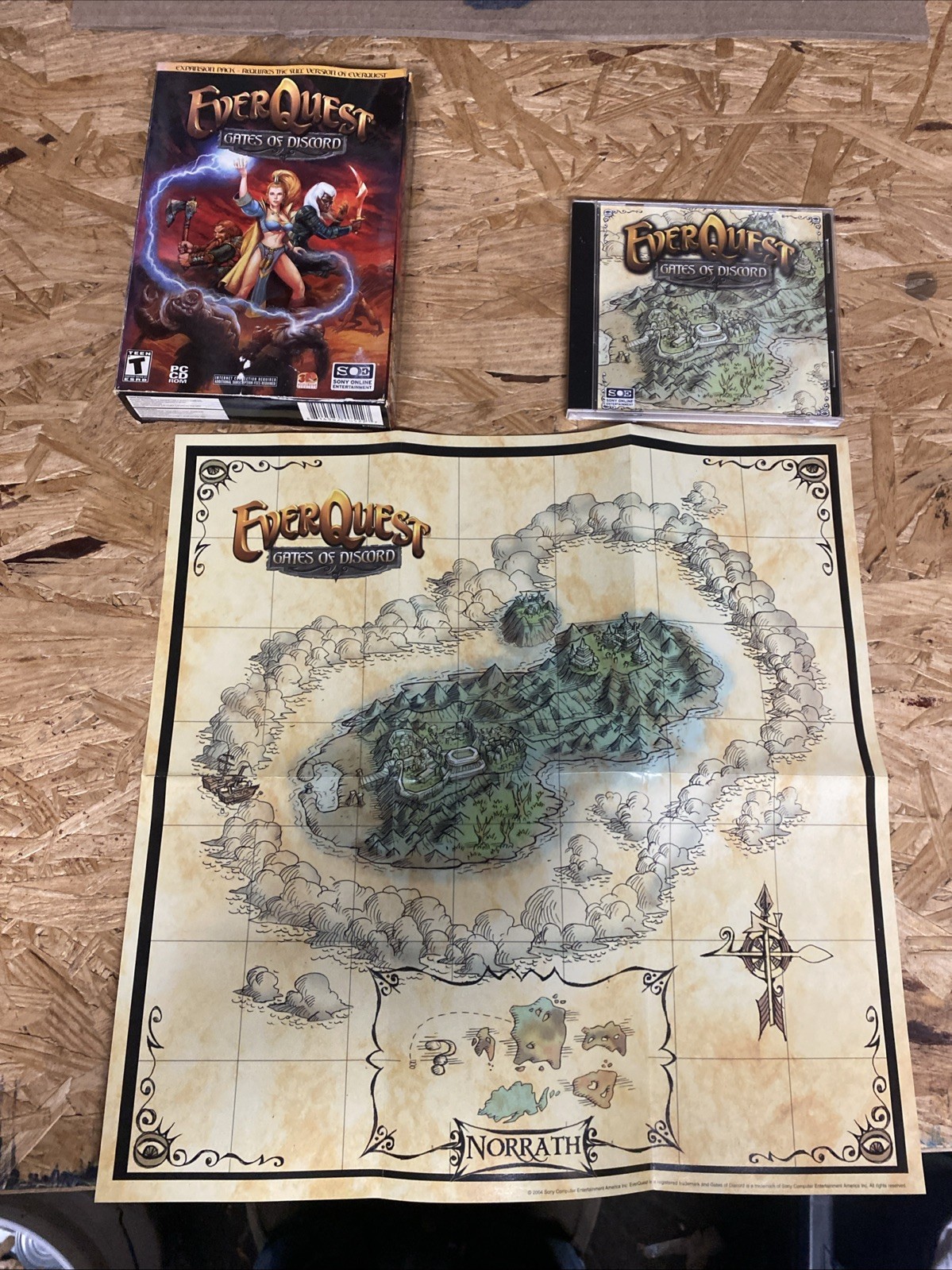 EverQuest Gates of Discord PC Box & Game & Map
