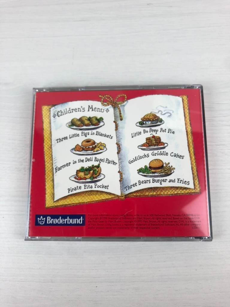 PC CD-ROM (1998) – D.W. the Picky Eater – Living Books – Ages 3-7