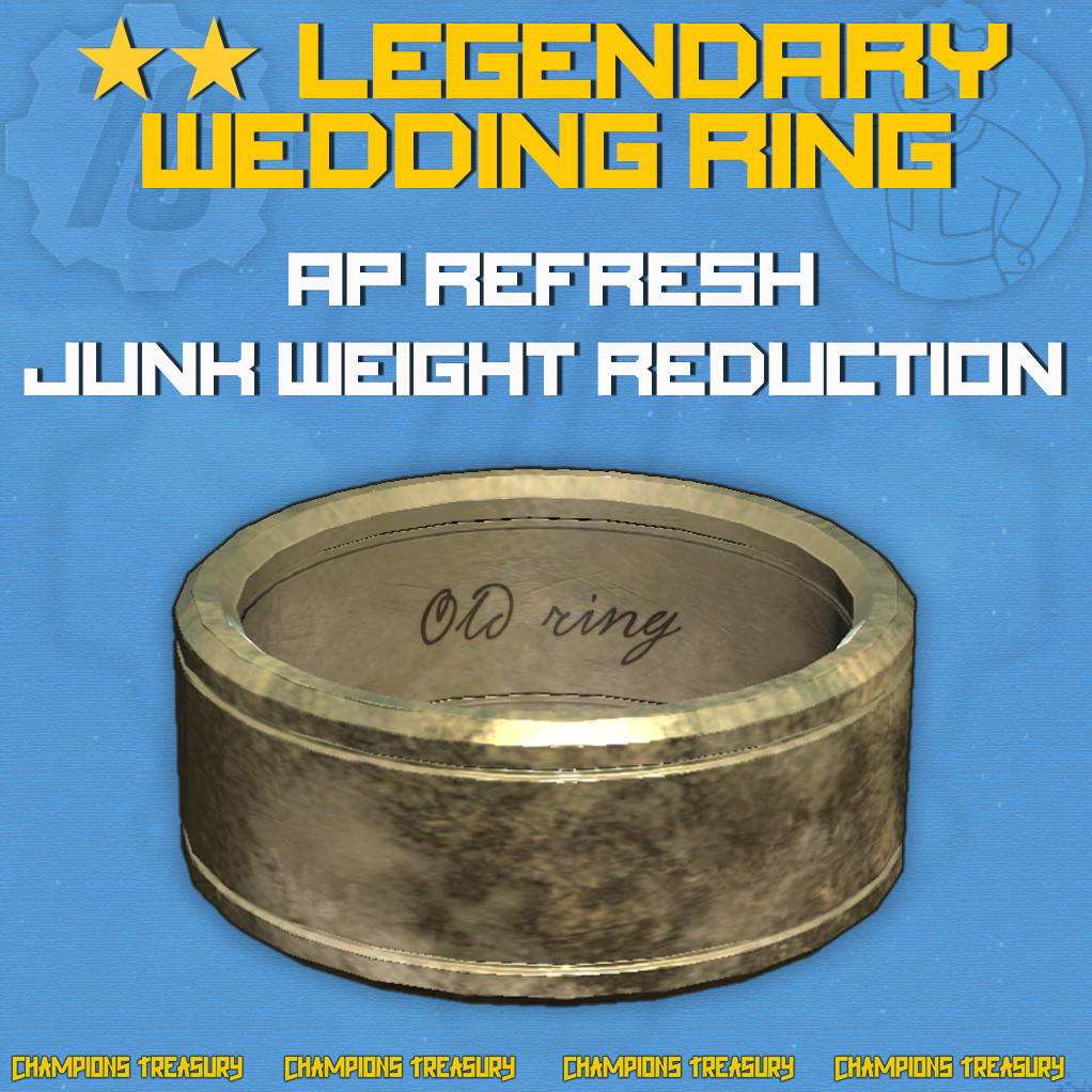 FALLOUT 76 [PC] ANY OF ALL 12 LEGENDARY WEDDING RINGS OF YOUR CHOICE CHEAPEST $$