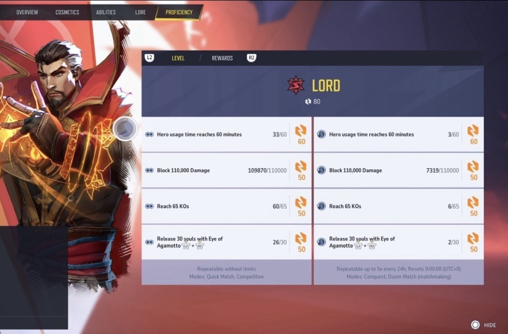 Marvel Rivals – Lord Hero Level Proficiency Increase, Done 1-3 DAYS! PC/PS5/XBOX