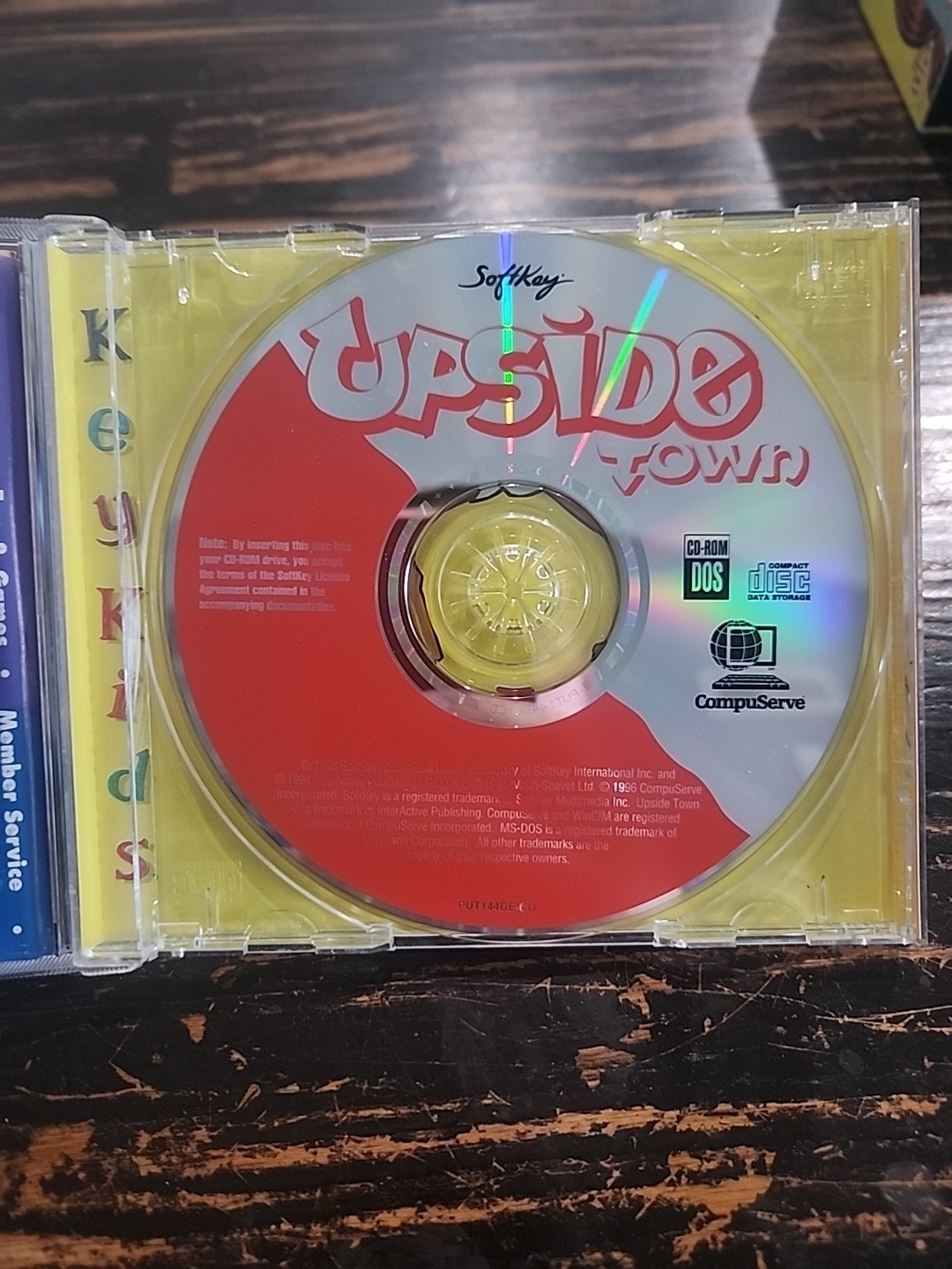 Upside Town Keykids Ages 4-7 PC Learning Game Tested Works CD-Rom MS-DOS