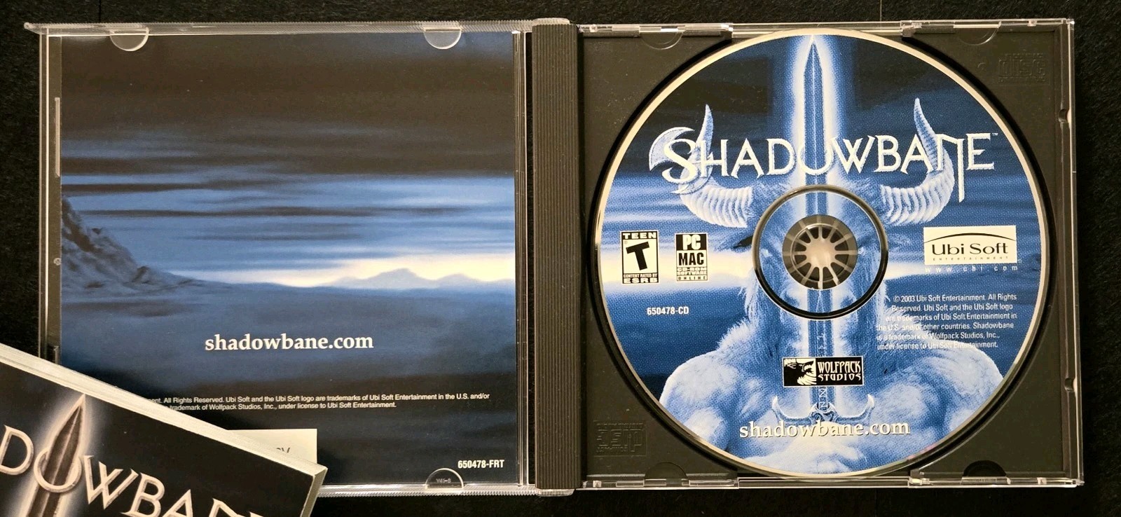 Shadowbane PC/Mac Big Box 2003 Complete CIB Manual Key Wolfpack Ubisoft MMO RPG