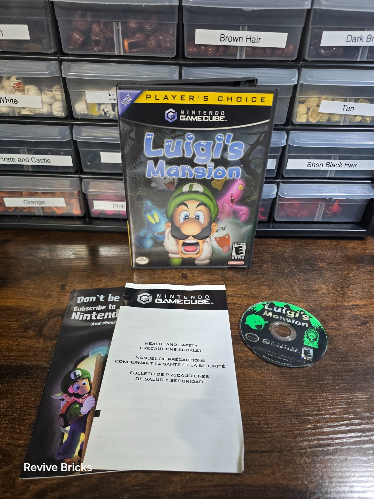 Luigi’s Mansion – Player’s Choice (Nintendo GameCube, 2003) Game and Case Tested