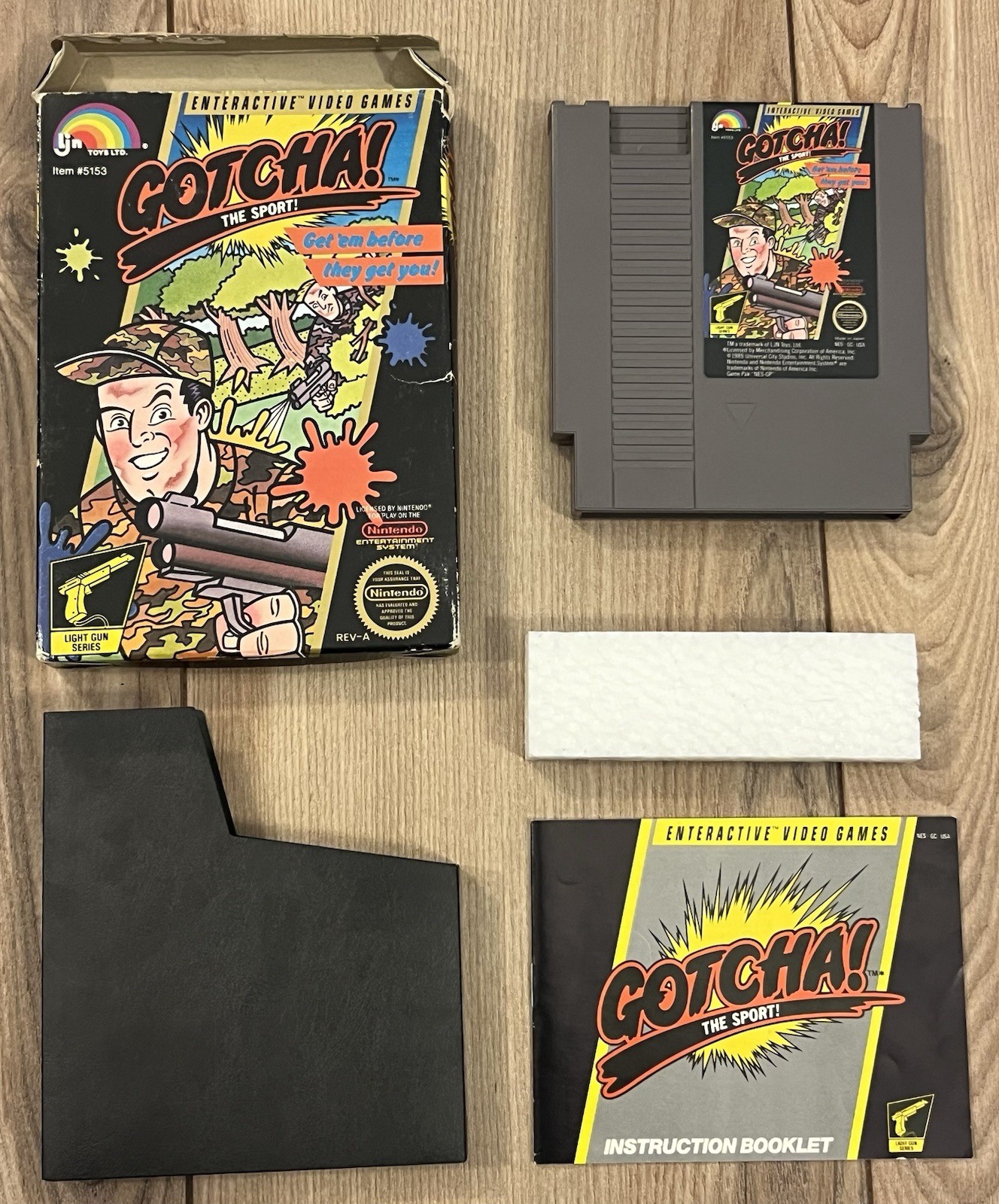 Gotcha! The Sport! (Nintendo NES, 1987) CIB Complete Tested Works