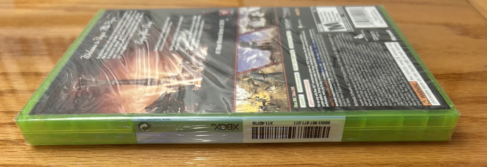 Fallout New Vegas Xbox 360 Factory Sealed DNSB 10/19/10 Slipcover Y-Fold Sticker