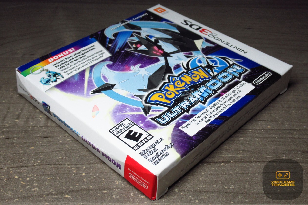 Pokemon Ultra Moon 1ST PRINT w/ Keychain (Nintendo 3DS, 2017) NEW! – RARE!