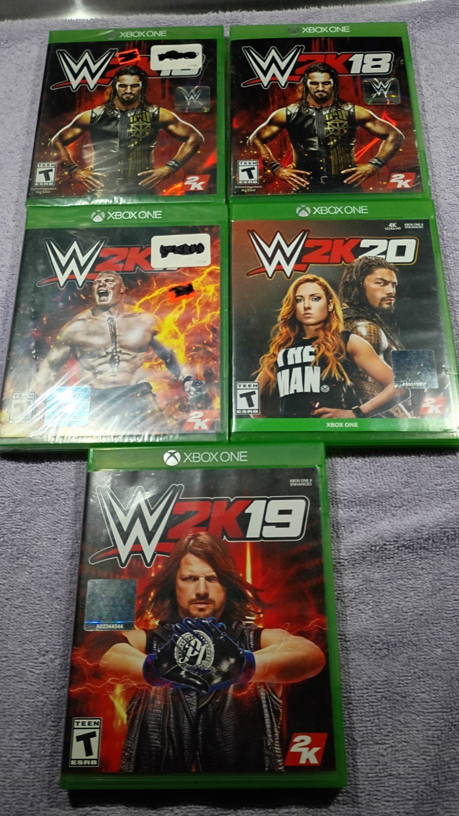 Xbox One Game Bundle W2k 17,18,19,20 Very Nice 👍