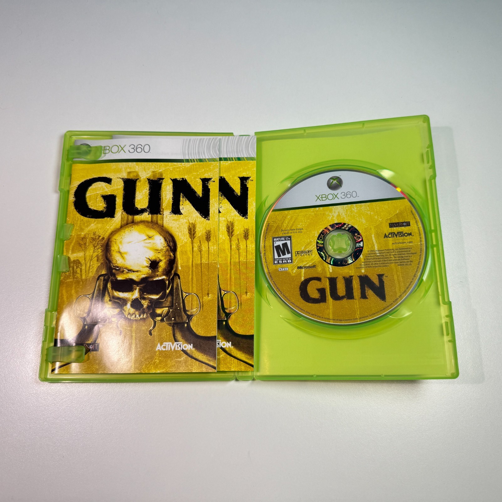 Gun (Microsoft Xbox 360, 2005) Complete In Box CIB w/ Manual