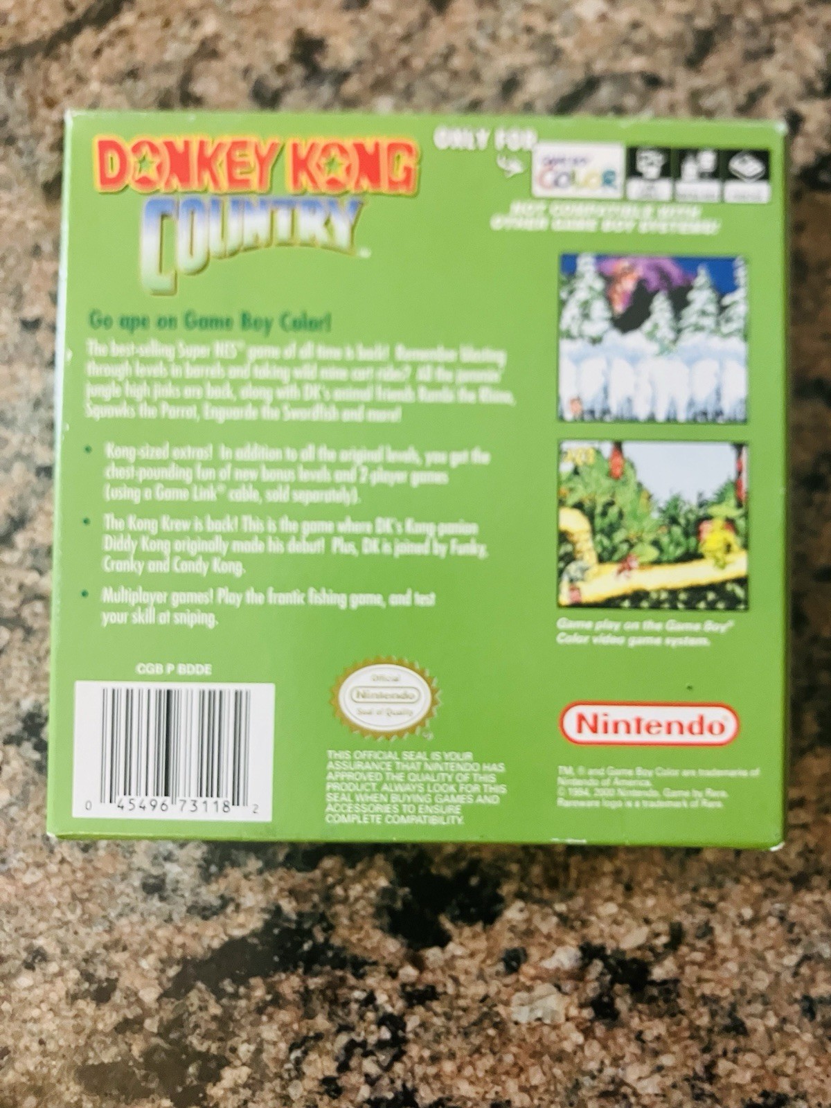 Donkey Kong Country Nintendo GameBoy Color GBC Complete In Box CIB
