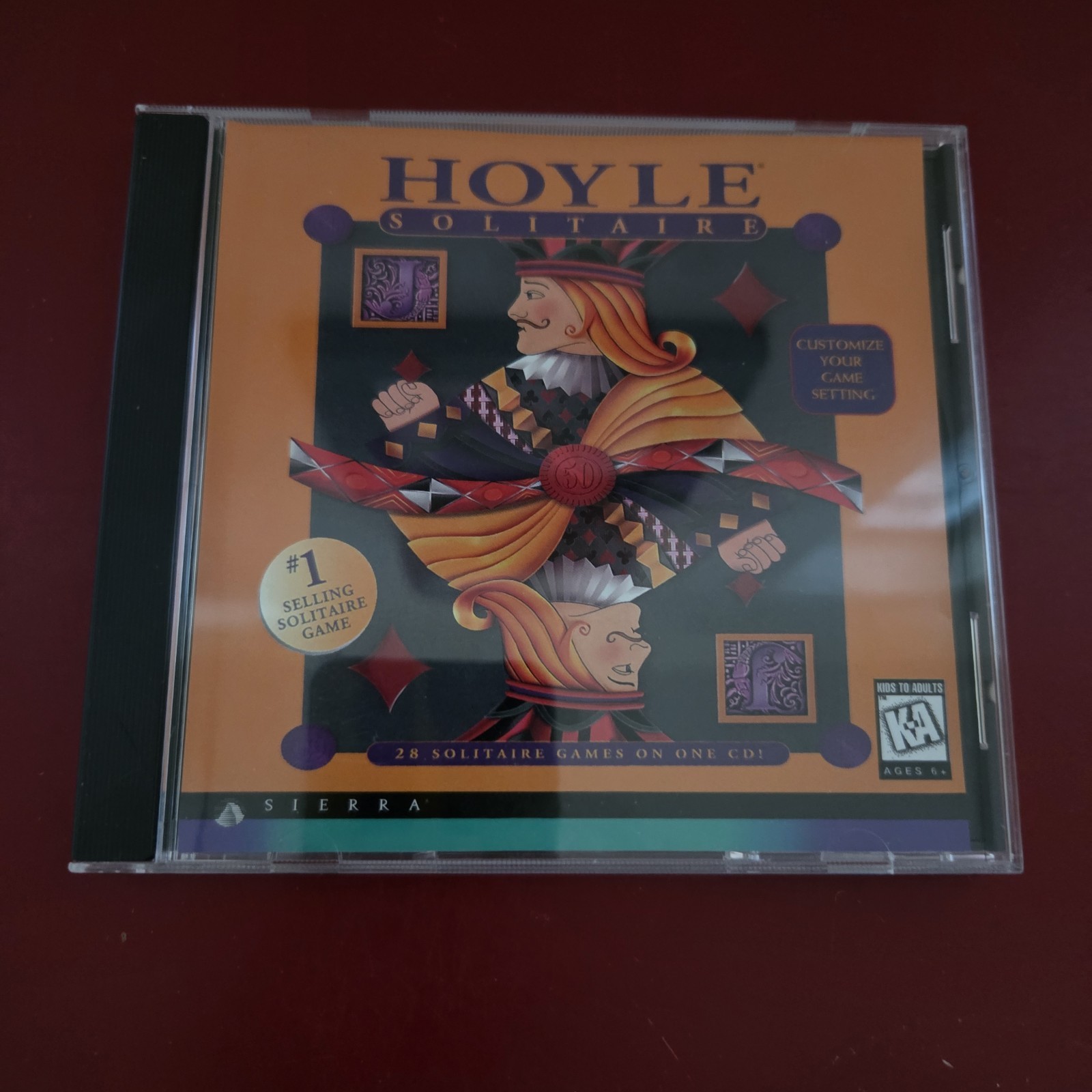 Hoyle Solitaire PC CD-ROM Video Game 28 Classic Card Games Windows 95