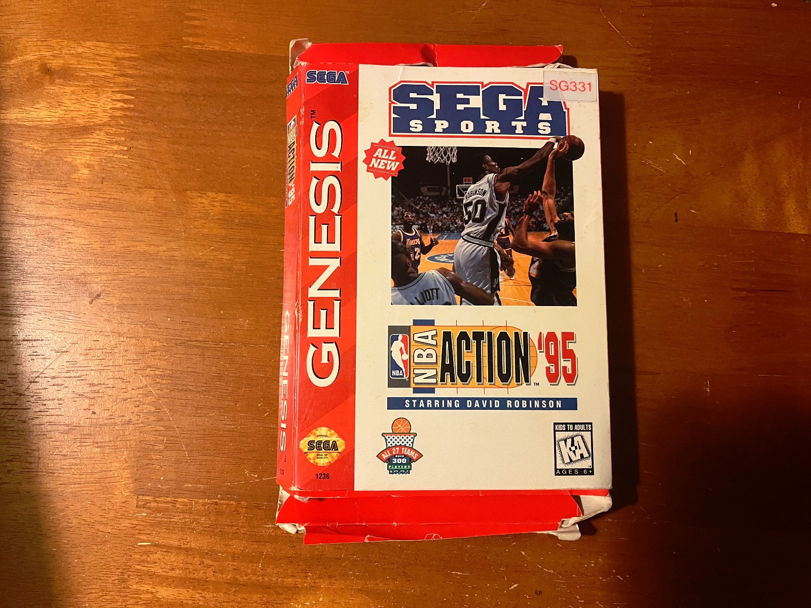 NBA Action ’95 Starring David Robinson (Sega Genesis, 1995) — COMPLETE