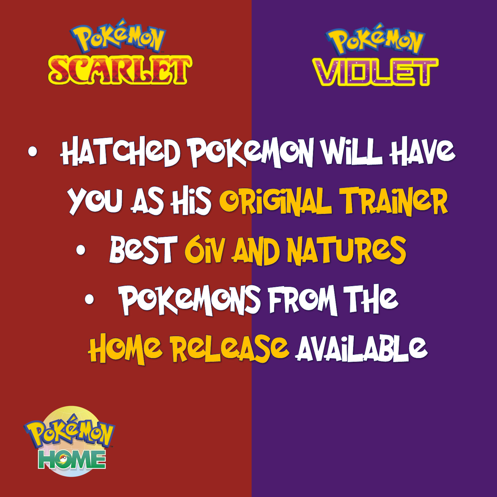 ✨Custom Pokemon Egg ✨Shiny ✨Indigo Disk Release ✨ Any 6 IV ✨ Scarlet and Violet