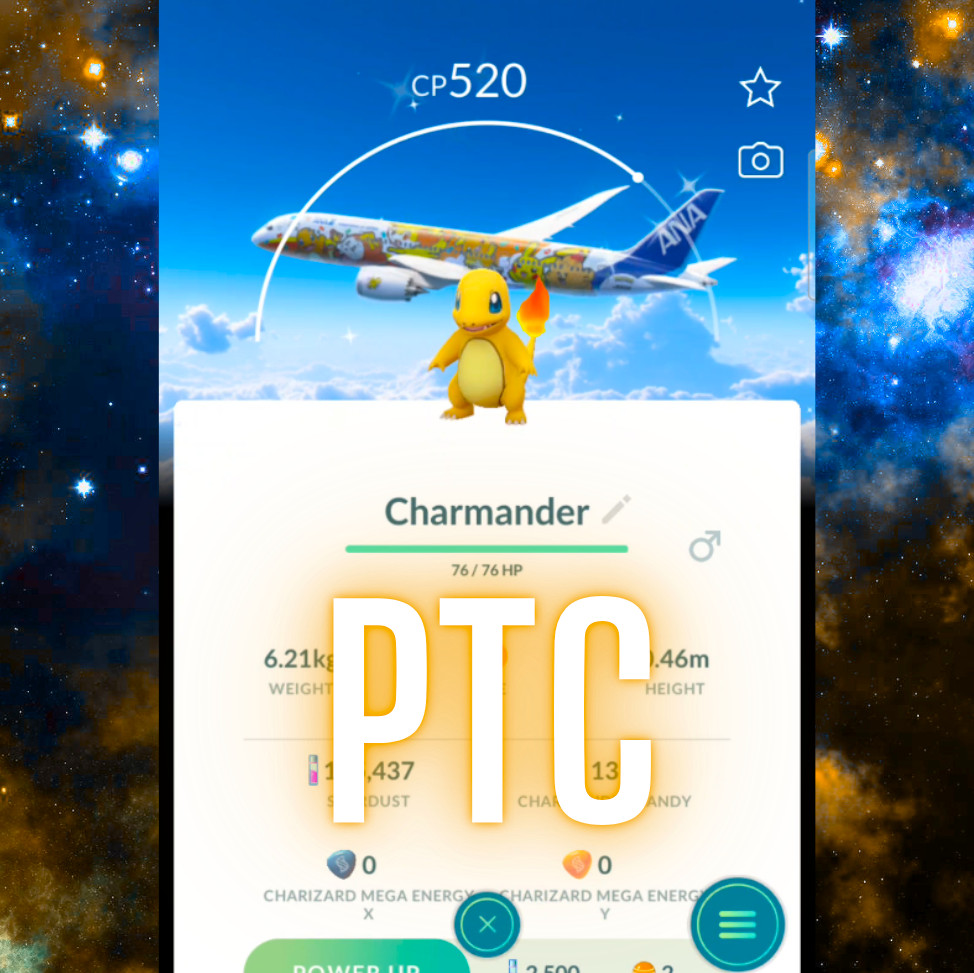 Pokémon Shiny Charmander Red Jet ANA Special BG | PTC PTC Go ✨