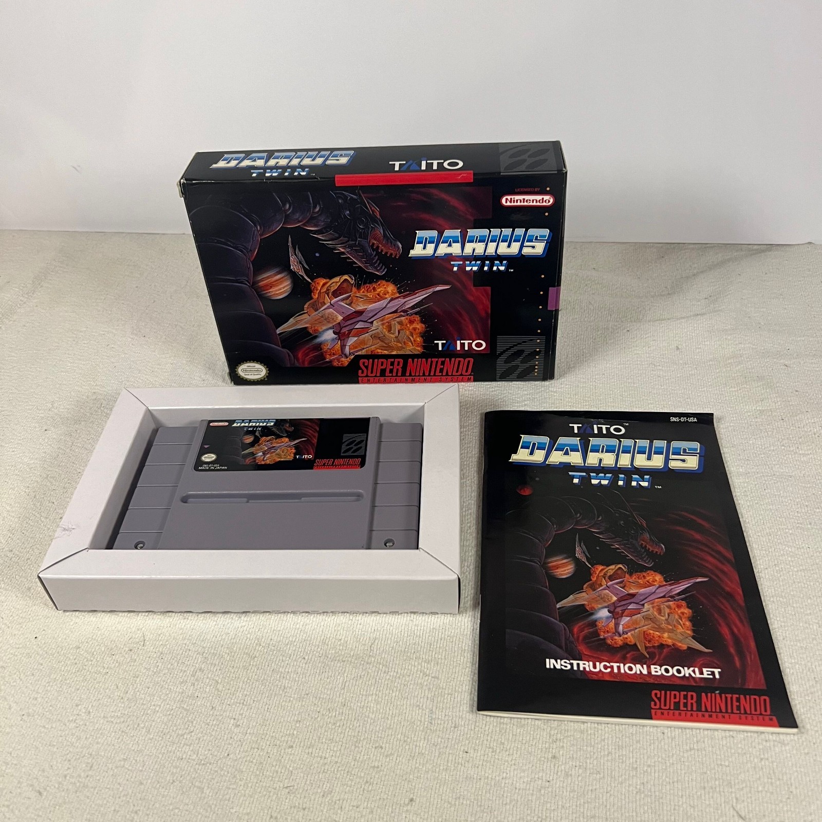 Darius Twin (Super Nintendo Entertainment System, 1991) CIB Manual
