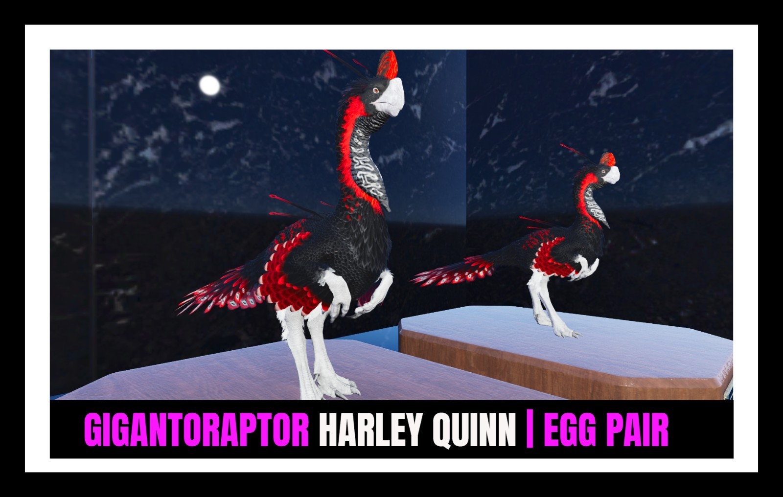 ARK Survival Ascended PvE GIGANTORAPTOR 1007MD HARLEY QUINN EGG PC/XBOX/PS5 ASA