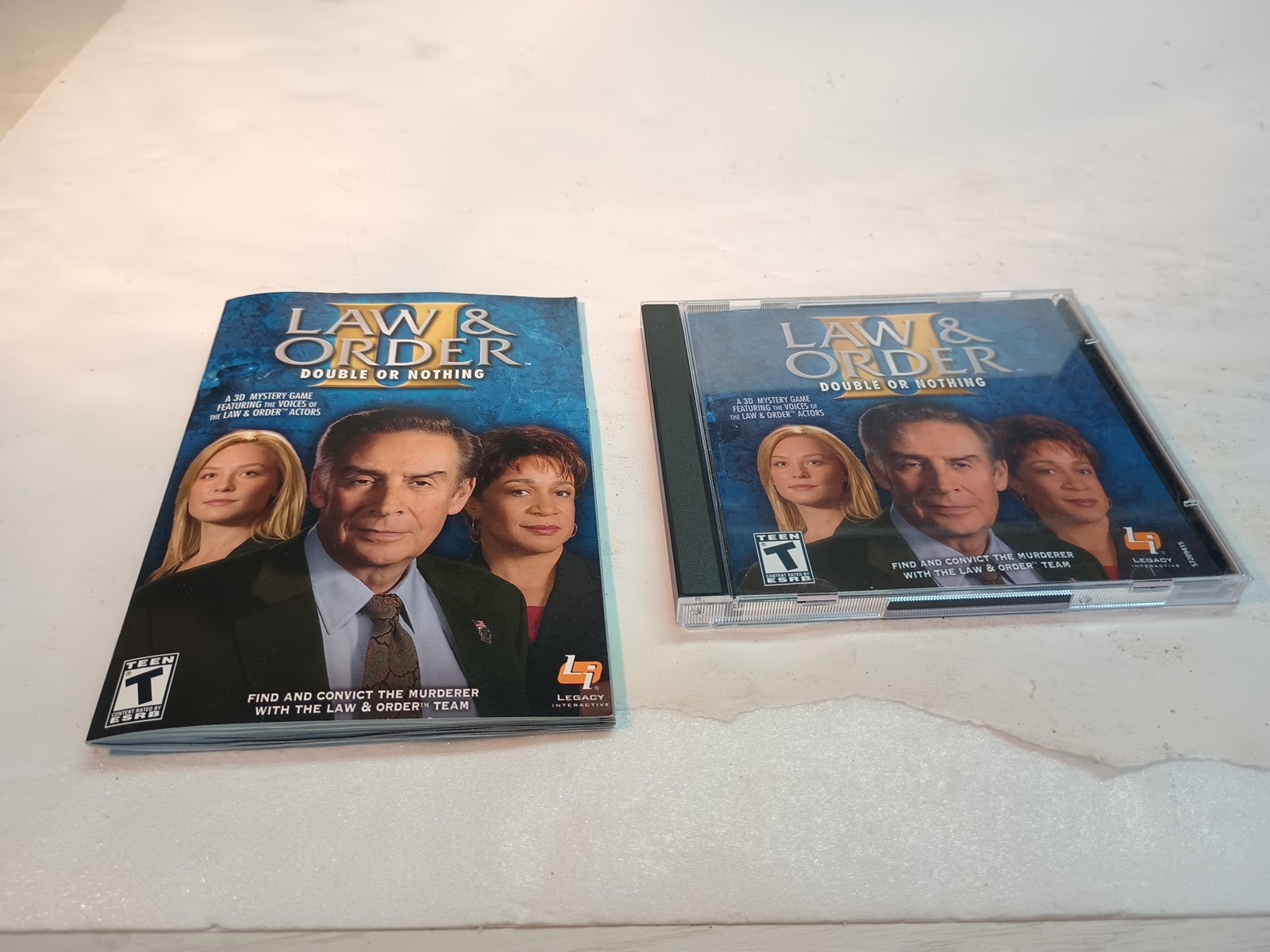 (1) PO VN Law & Order II: Double or Nothing (PC, 2003) Selling Untested As Is.