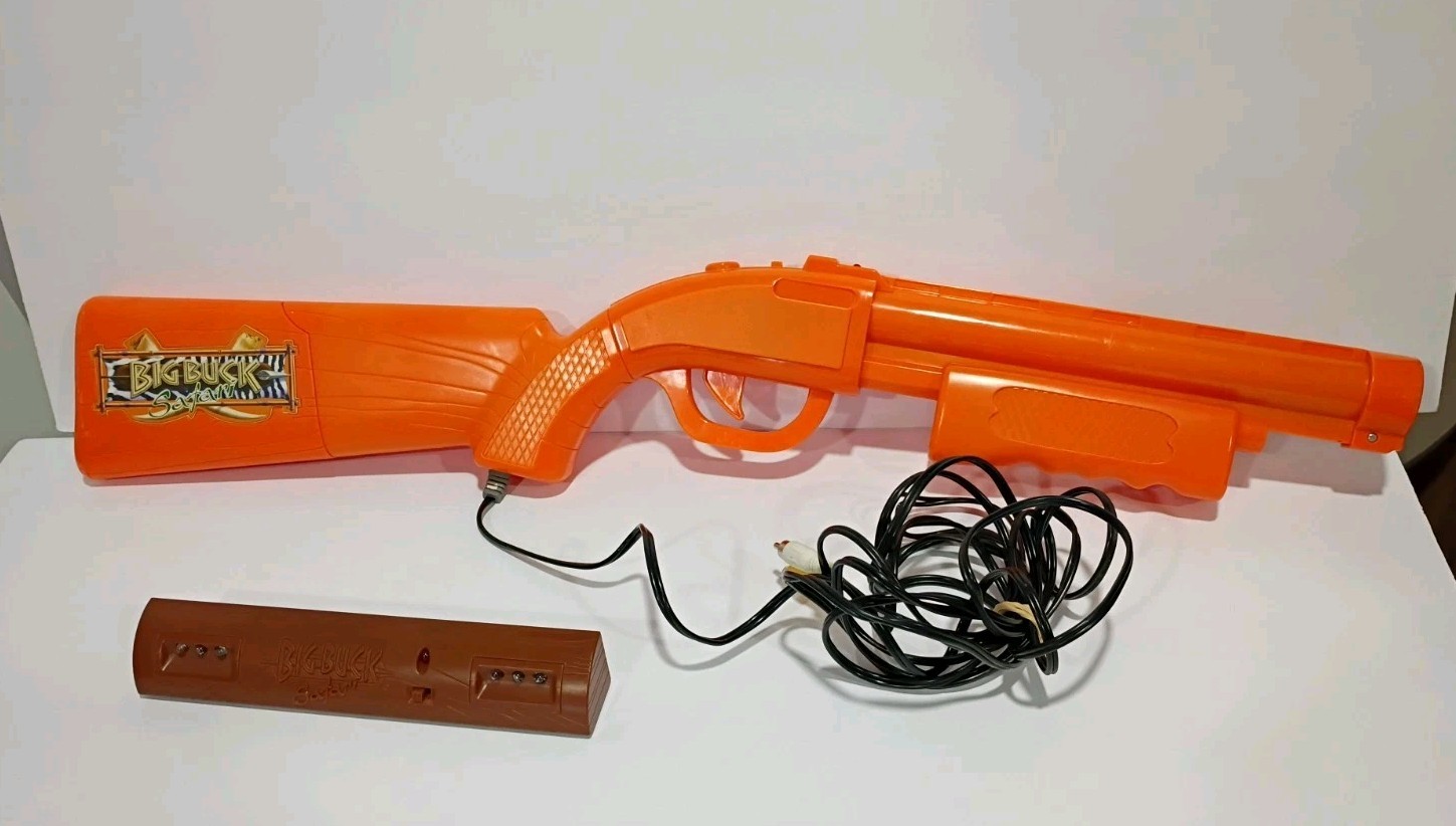 Big Buck Hunter Safari Jakks Pacific Plug & Play TV Arcade w/ Sensor Shotgun