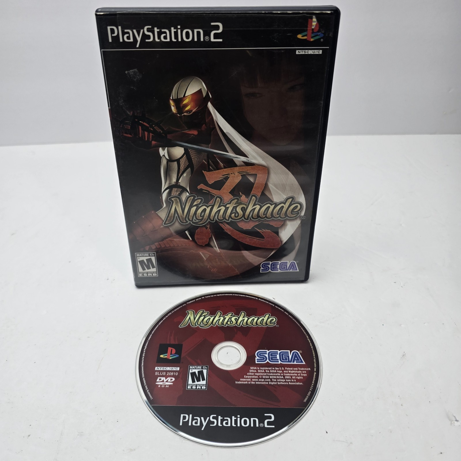 Nightshade – Playstation 2 PS2 2003 SEGA – No Manual