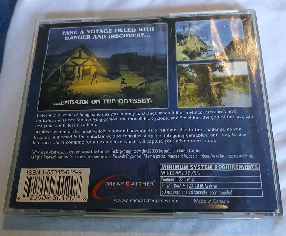 Odyssey …the Search for Ulysses PC Jewel Case CD-ROM 2 Disc