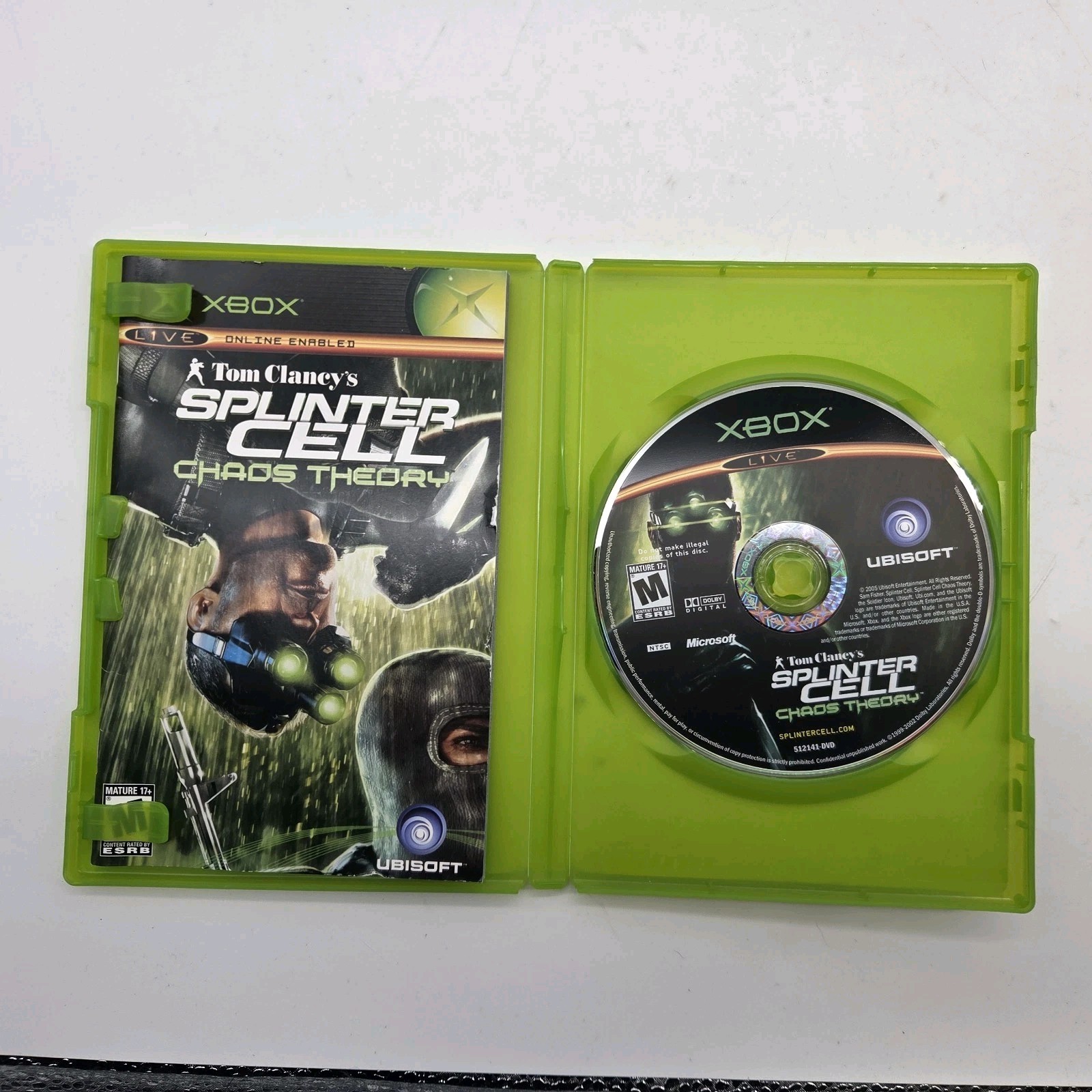 Tom Clancy Splinter Cell Chaos Theory Rainbow XBOX Games Lot Collection Bundle
