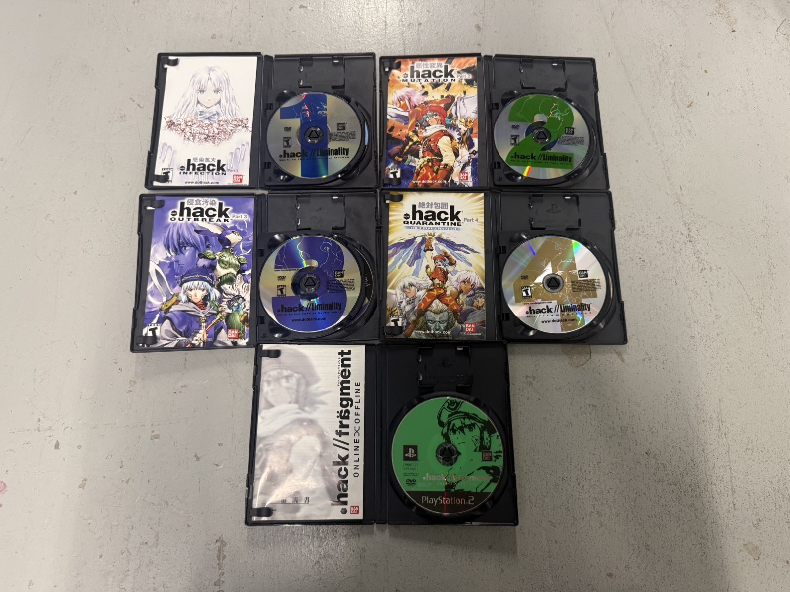 Dot .Hack Complete Collection PlayStation 2 PS2 PSP PS3 Games Lot Tested