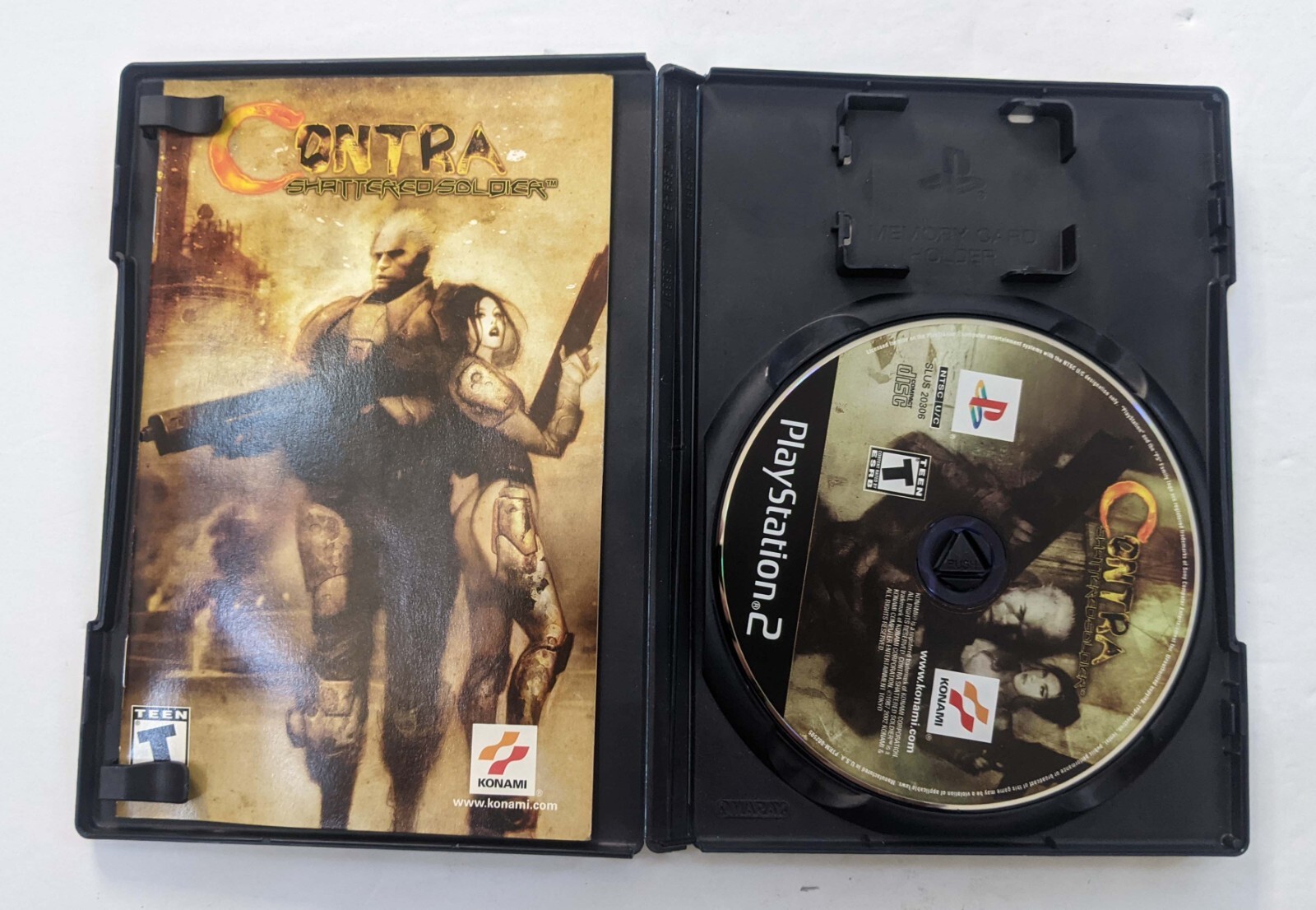 Contra Shattered Soldier PS2 PlayStation 2 Complete w/ Strategy Guide reg Card