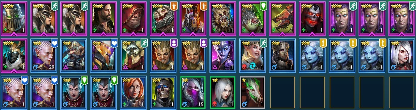 Raid Shadow Legends | Starter acc with Narses : 93k energy / 27 Legendary heroes