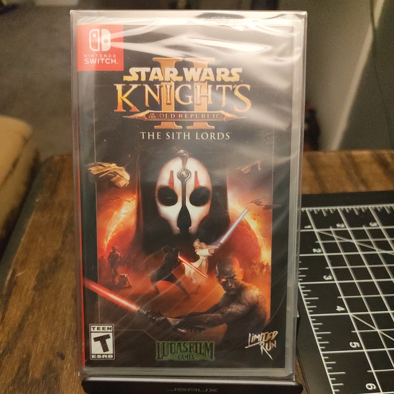 Limited Run Star Wars KOTOR II Nintendo Switch RPG, slipcase, card+booster pack