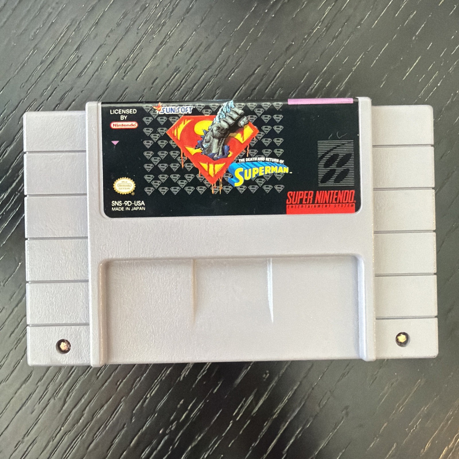 The Death And Return Of Superman (Super Nintendo, SNES) Authentic / Tested Nice