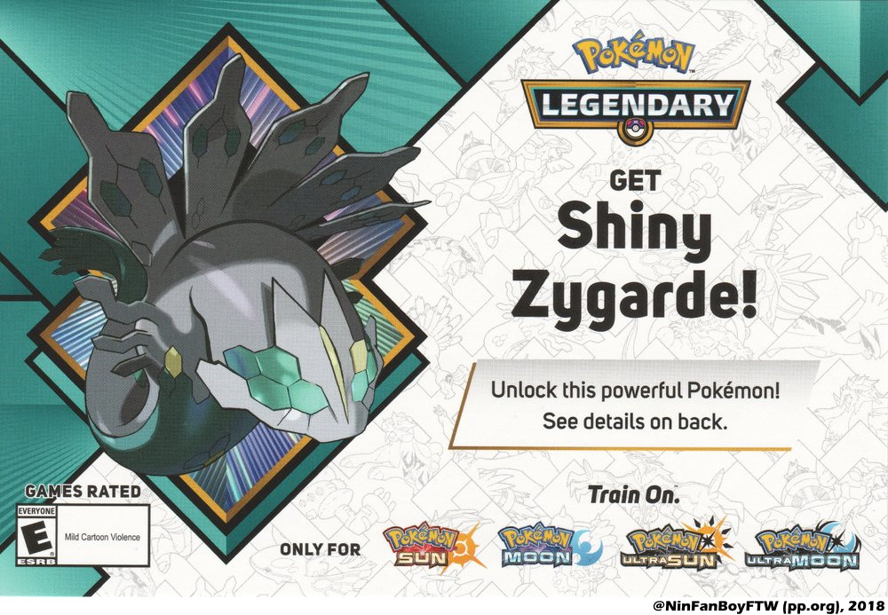 ✨ SHINY ZYGARDE ✨ EVENT EXCLUSIVE GameStop 2018 for Pokemon Sword Shield + Home!