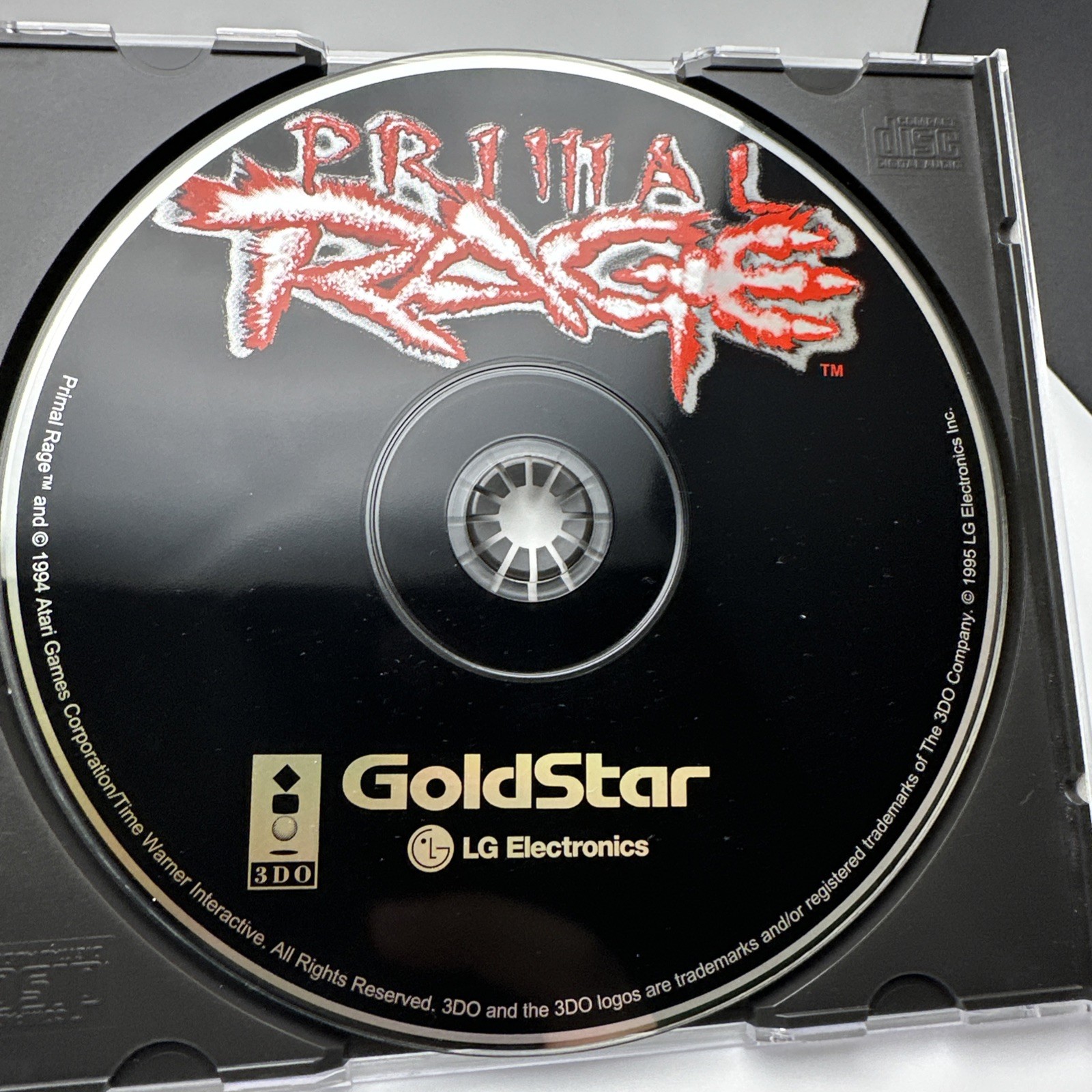 Primal Rage (Panasonic 3DO) In Long Box w/ Game 1995 Tested Cib Complete W Reg
