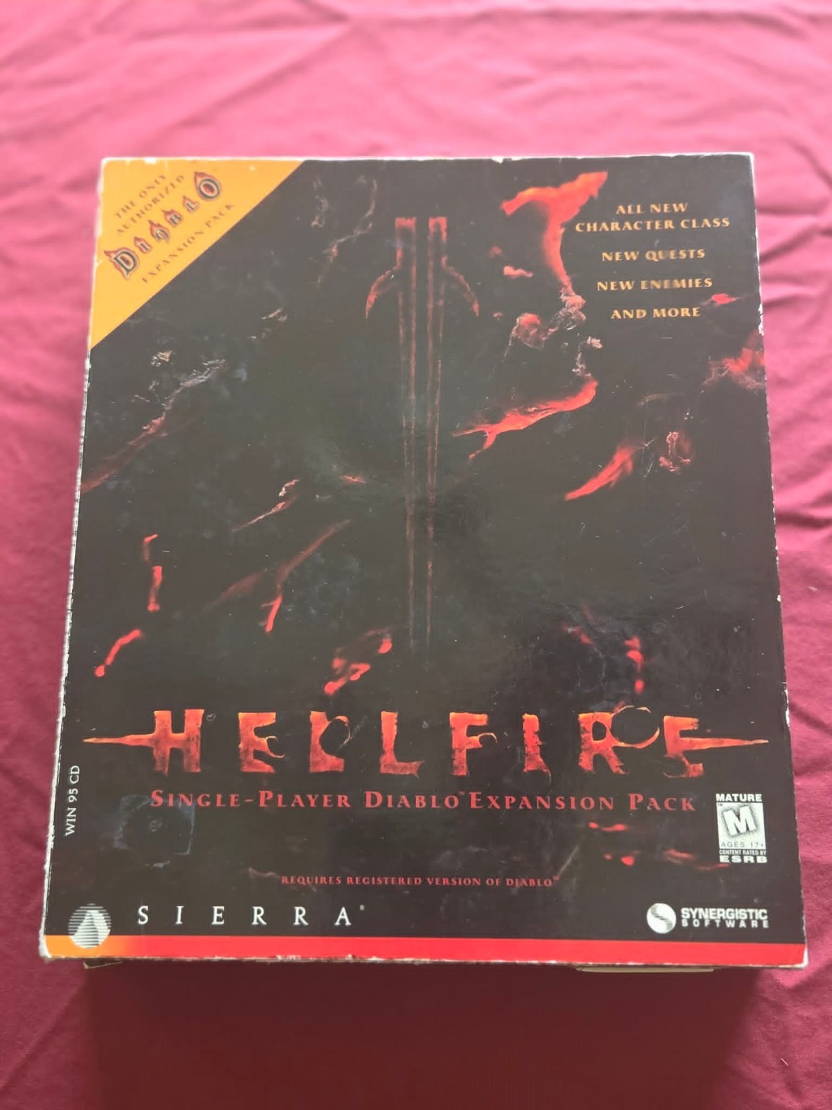 Hellfire: Diablo Expansion Pack (PC, 1997) – missing manual