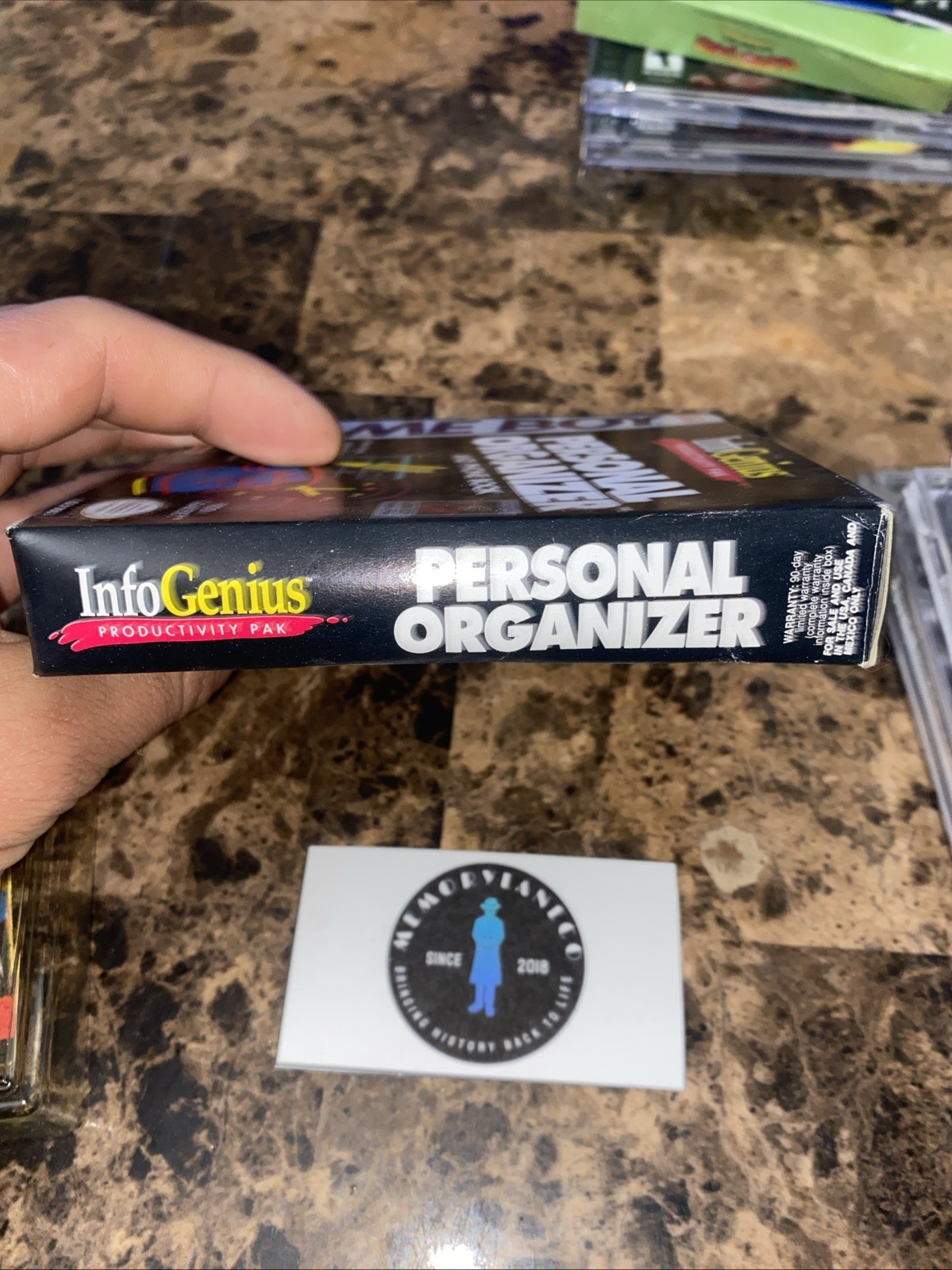 InfoGenius Personal Organizer and Phone Book Nintendo Game Boy CIB