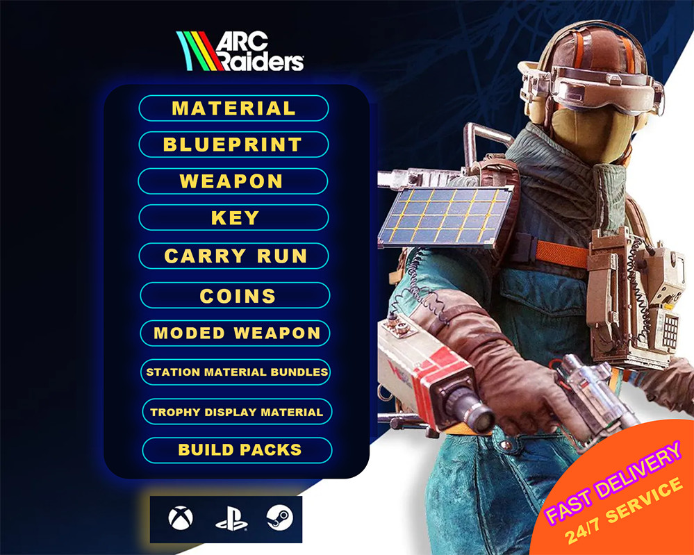 🔥ARC Raiders All ITEMS 🔥COINS/BLUEPRINTS /WEAPONS/MATERIALS/Key💥SAFE & FAST