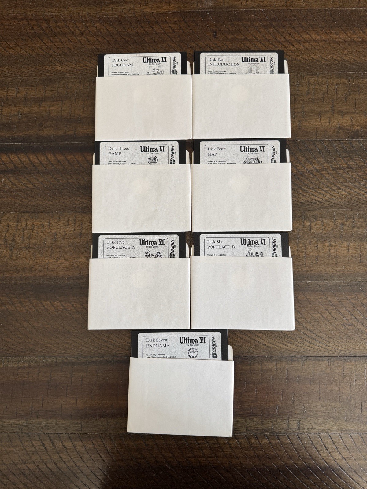 Vintage Ultima VI The False Prophet PC CIB w/ Map Manuals Disks + 1990 Receipt