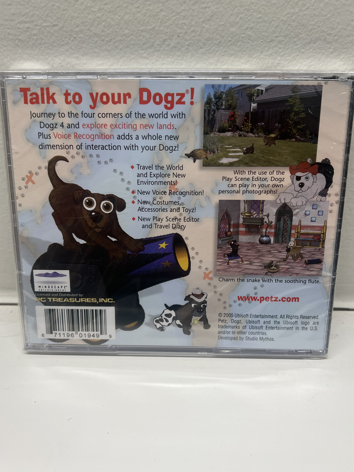Dogz 4 PC CD-ROM Game Virtual Pet Simulator Ubisoft Retro Windows 98/XP NEW dogs