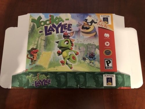 Yooka Laylee Kickstarter 64-Bit Tier Special Edition Brand New N64 cartridge