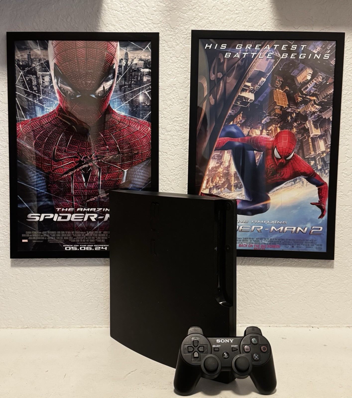 PS3 Slim 250GB Console Spider-Man Games PS1 PS2 PS3 Tested & Working Preloaded
