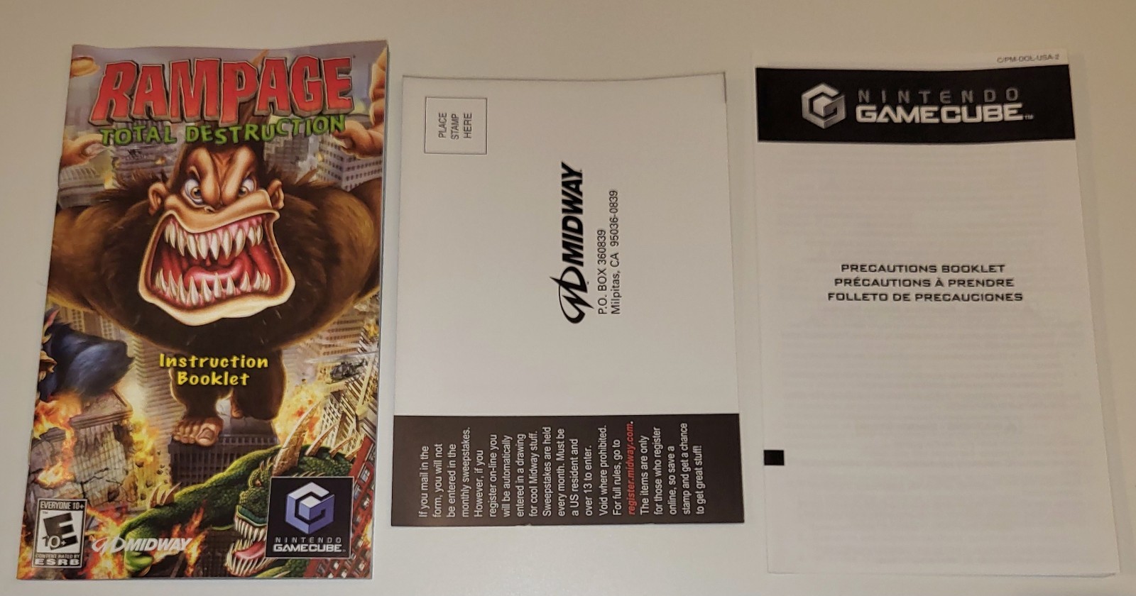 Rampage: Total Destruction Nintendo GameCube 2006 Complete-CIB-Tested