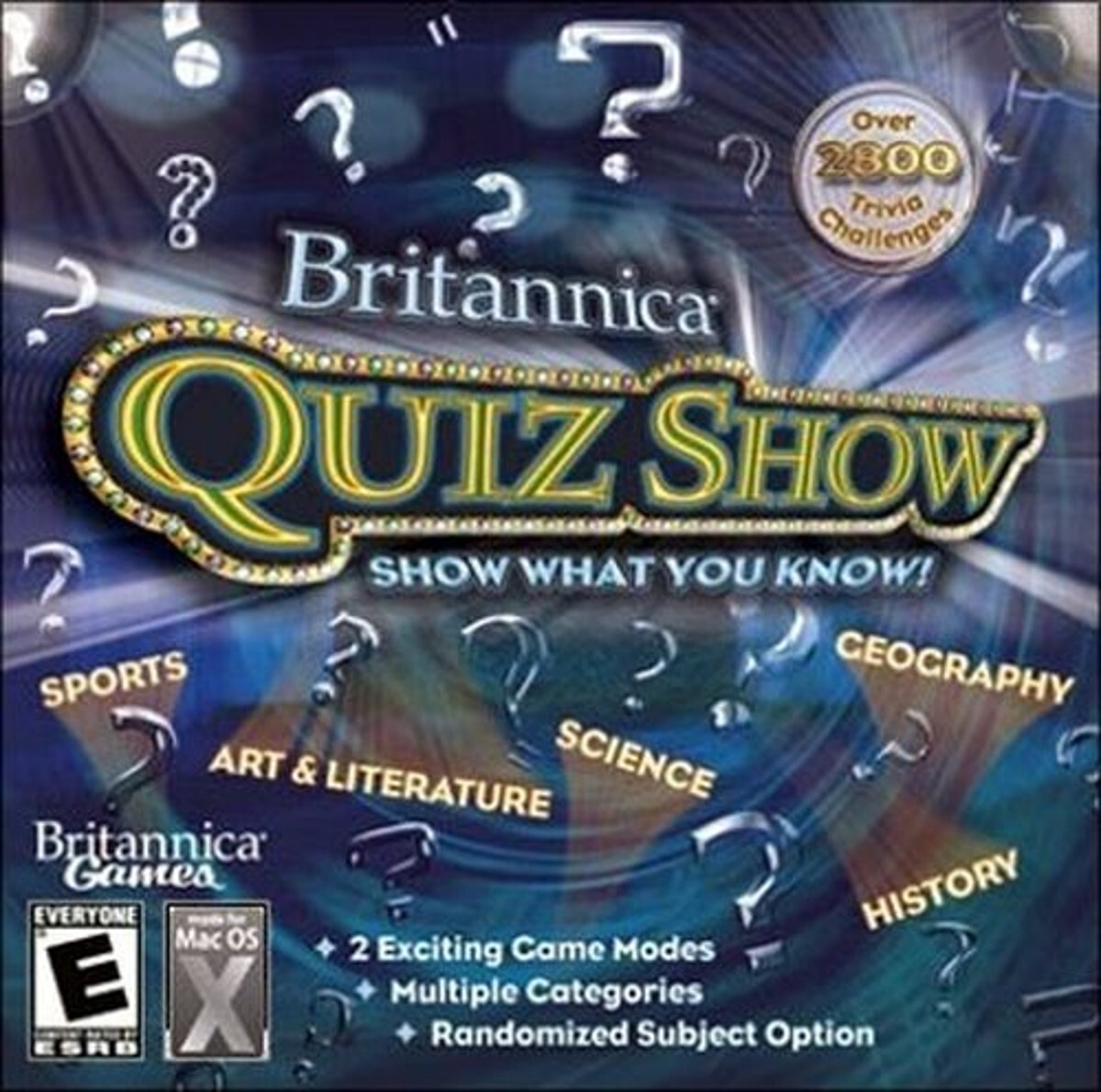 Britannica Quiz Show – Take the Challenge! Macintosh OSX Edition Game Sealed New