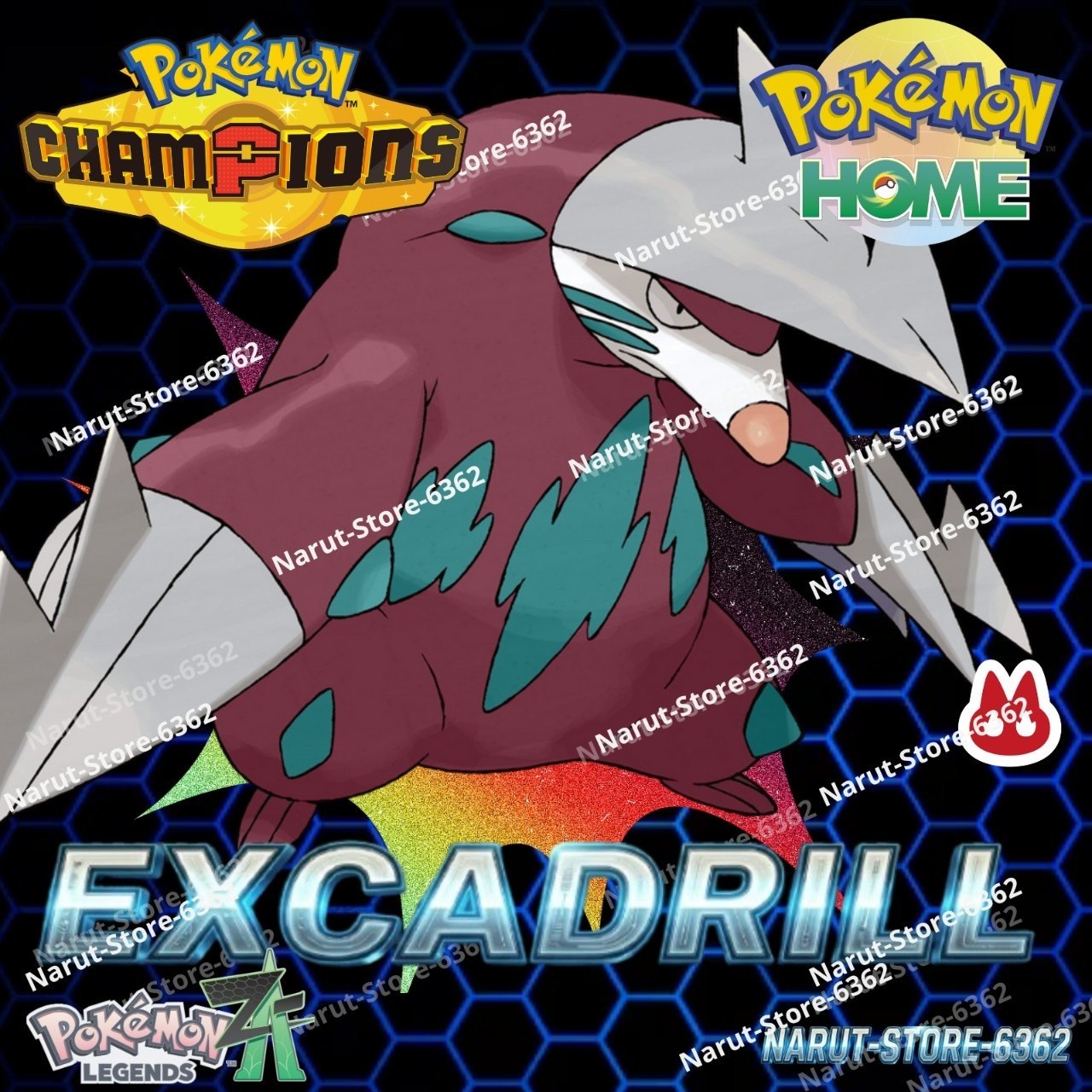 EXCADRILL 🔥6IV SHINY POKÉMON HOME🔥Pokemon CHAMPIONS Legends ZA