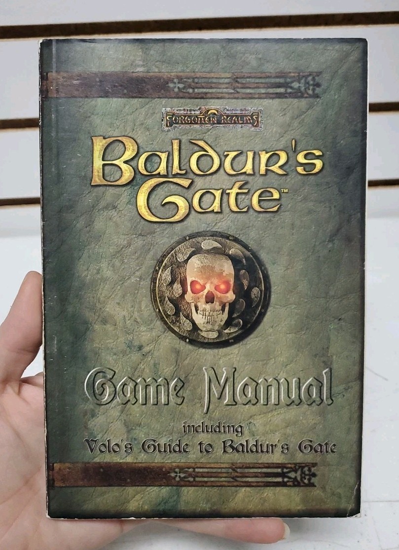 Baldur’s Gate (1998, PC Big Box) Discs, Manual, Map + Tales of Sword Coast Game
