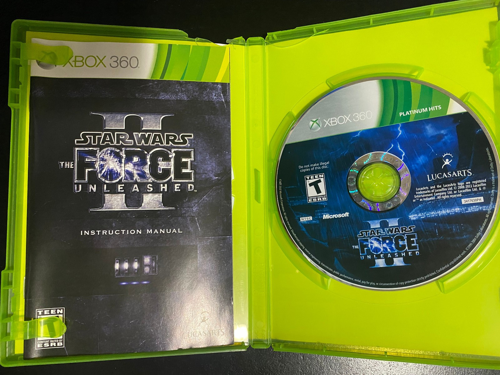 Star Wars: The Force Unleashed II – XBox 360 – LucasArts – Acceptable Condition