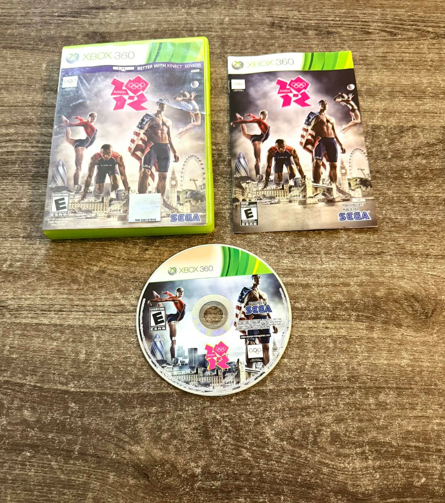 London 2012 Olympics (Microsoft Xbox 360, 2012) COMPLETE! Tested & Working!